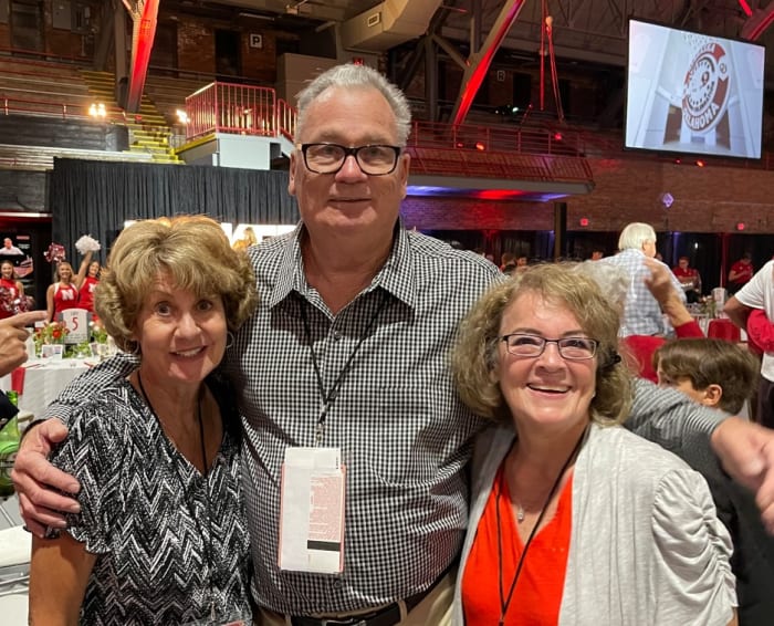 Bob and Mrs. Terrio with Linda Blahak on his left